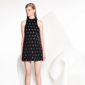 long sleeve mini dress with cutouts Michelle Cut Out Mini Dress - Black